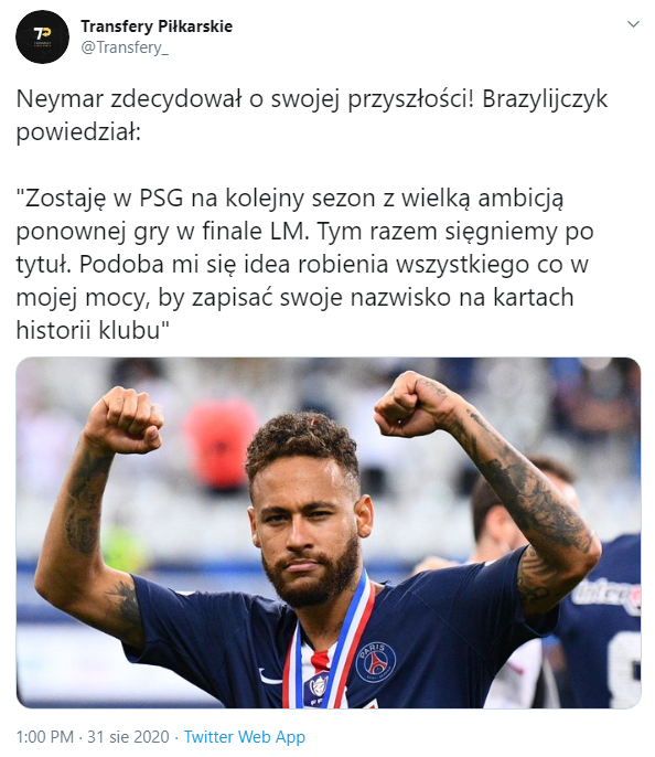 BOMBA! Neymar ZDECYDOWAŁ o swojej przyszłości!